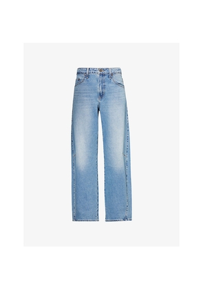 Womens Levis Baggy Dad Barrel-Leg Denim Jeans