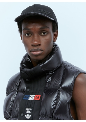 Moncler x adidas Originals Logo Applique Baseball Cap - Man Hats Black One Size