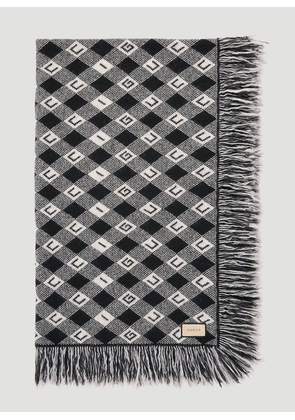 Gucci Gg Check Blanket -  Textiles Black One Size