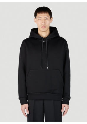Prada Logo Print Hooded Sweatshirt - Man Sweatshirts Black S