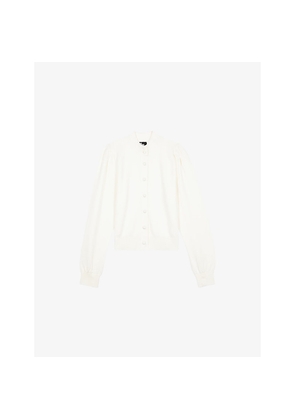 Womens The Kooples Round-Neck Knitted Cardigan