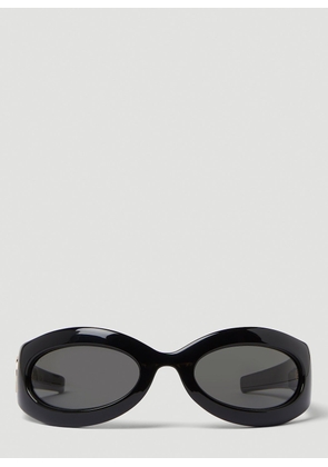 Gucci Gg1247s Wrap Around Sunglasses - Woman Sunglasses Black One Size