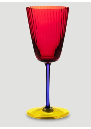 Dolce & Gabbana Casa Hand-blown Murano White Wine Glass -  Glassware Multicoloured One Size