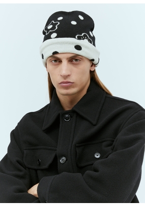 Kenzo Stamp Wool Beanie Hat - Man Hats Black One Size