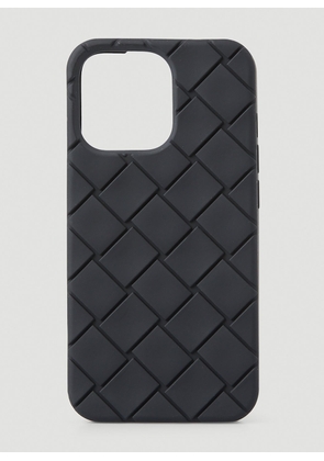 Bottega Veneta Intreccio Iphone 13 Phone Case - Man Tech Black One Size