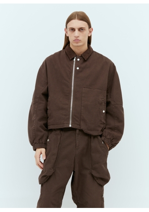 Jacquemus Le Blouson Trivela Utility Jacket - Man Jackets Brown Eu - 50