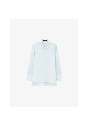 Womens Joseph Bold Relaxed-Fit Silk-Crepe Blouse