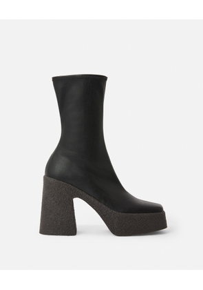 Stella McCartney - Skyla Chunky Platform Ankle Boots, Woman, Black, Size: 35