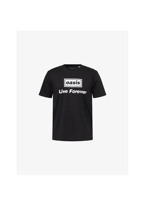 Mens Oasis Live Forever Relaxed-Fit Cotton T-Shirt