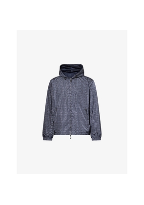 Mens Emporio Armani Graphic-Print Windbreaker Shell Jacket