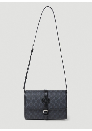 Gucci Gg Messenger Crossbody Bag - Man Crossbody Bags Black One Size