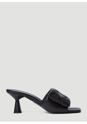 Prada Padded Heeled Mules - Woman Heels Black Eu - 38