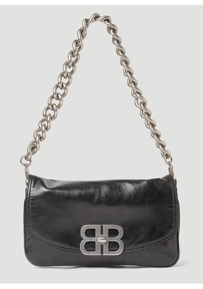 Balenciaga Bb Soft Small Flap Shoulder Bag - Woman Shoulder Bags Black One Size