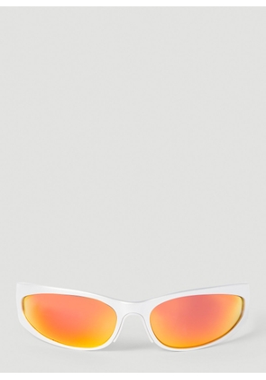 Balenciaga Reverse Xpander 2.0 Rectangle Sunglasses -  Sunglasses Silver One Size