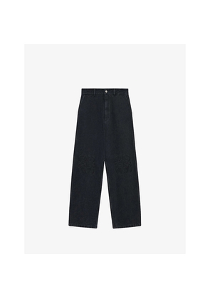 Womens Loewe Anagram Baggy Denim Jeans