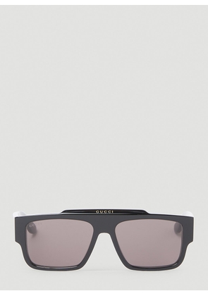 Gucci Square Frame Sunglasses - Man Sunglasses Black One Size