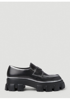 Prada Monolith Loafers - Man Loafers Black Uk - 12