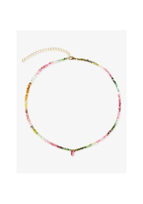 Womens La Maison Couture Amadeus Ines 18ct Yellow Gold Vermeil and Tourmaine Necklace