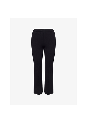 Womens Me And Em Compact Crop-Leg Knitted Trousers