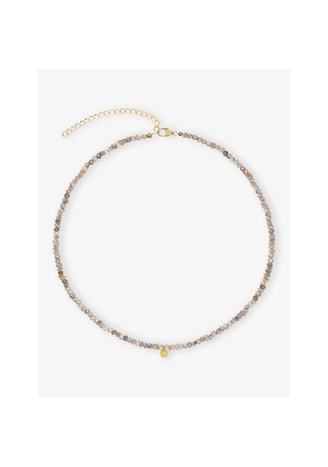 Womens La Maison Couture Amadeus Ines 18ct Yellow Gold Vermeil and Labradorite Necklace