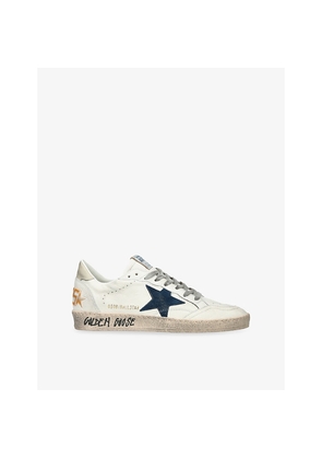 Mens Golden Goose Men's Ball Star Leather Low-Top Trainers