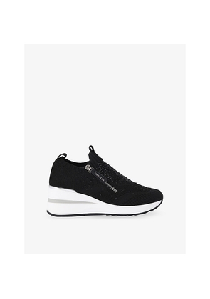 Womens Carvela High-Sole Fabric Trainers