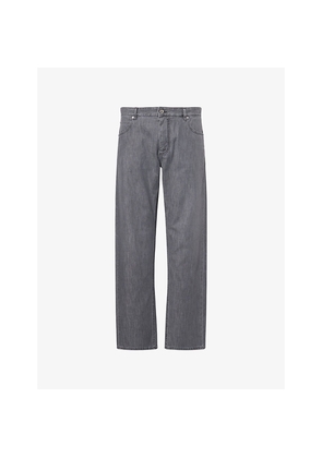 Mens Bottega Veneta Faded-Wash Straight-Leg Denim Jeans