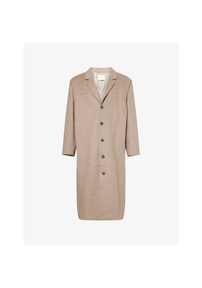 Mens Entire Studios Structured Notched-Lapel Wool Blend Coat