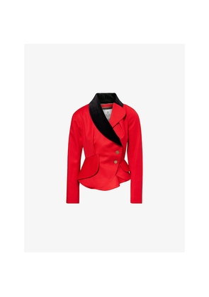 Womens Vivienne Westwood Stormy Asymmetric Wool Jacket