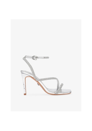 Womens Carvela Paparazzi Wide-Fit Heeled Faux-Leather Sandals