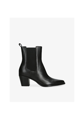 Womens Dolce Vita Shadie H2O Leather Heeled Ankle Boots