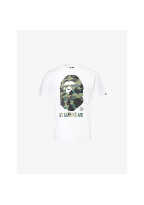Mens A Bathing Ape 1st Camo Brand-Print Cotton-Jersey T-Shirt