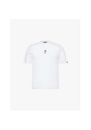 Mens A Bathing Ape Face Shrunk Graphic-Print Cotton T-Shirt