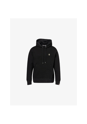 Mens A Bathing Ape One Point Logo-Patch Cotton Hoody