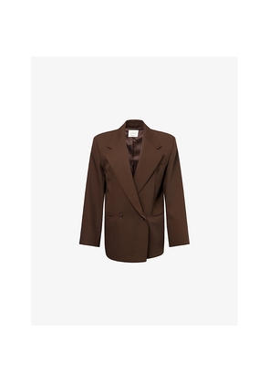Womens Weekend Max Mara Ginseng Notch-Lapels Wool Blazer