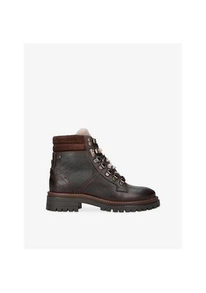 Womens Barbour Bamburgh Leather Hiker Boots