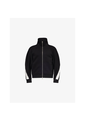 Mens Givenchy Open Seam Contrast Zip-Through Cotton-Jersey Track Jacket