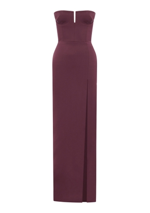 Alex Perry Strapless Satin-Crepe Gown - Moda Operandi