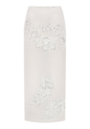 ILA THE BRAND Exclusive Pixie Embellished Silk-Organza Midi Skirt - Moda Operandi