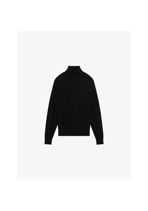 Mens The Kooples Roll-Neck Long-Sleeve Wool Jumper
