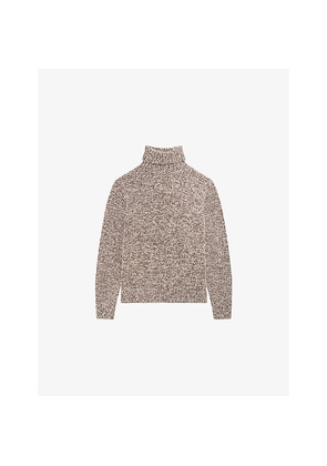 Mens The Kooples Turtleneck Knitted Wool Jumper