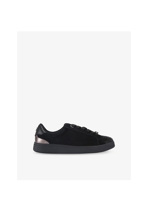 Womens KG Kurt Geiger Eliza Gem Faux-Leather Trainers