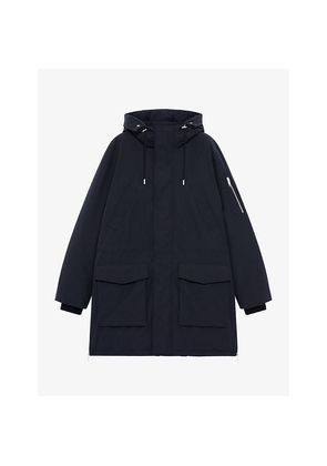 Mens The Kooples Hooded Shell Parka Coat