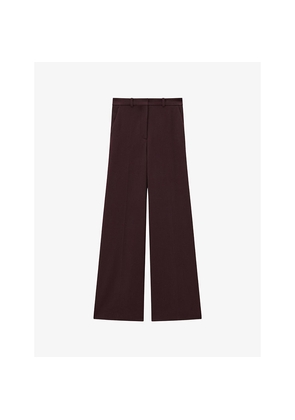 Womens Joseph Alana Wide-Leg Wool-Blend Trousers