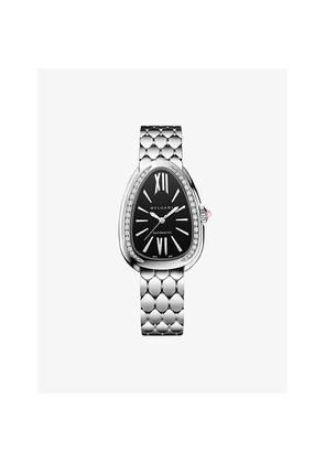 Bvlgari Serpenti Seduttori Diamond and Stainless-Steel  and Diamond Automatic Watch 34mm