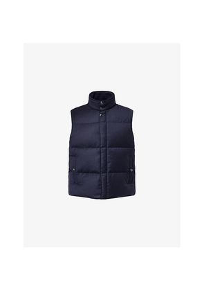 Mens Paul Smith High-Neck Relaxed-Fit Wool and Cashmere-Down Gilet