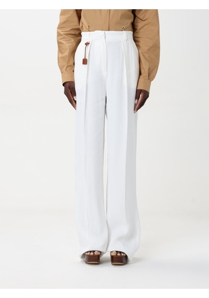 Pants ELISABETTA FRANCHI Woman color White