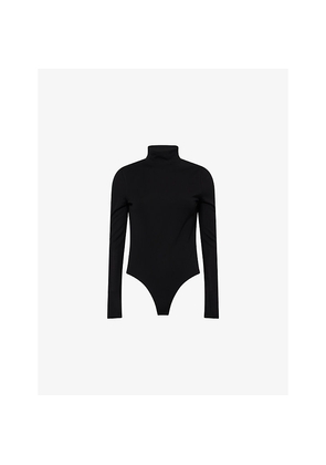 Womens Alaia Heart Cut-Out Jersey Bodysuit