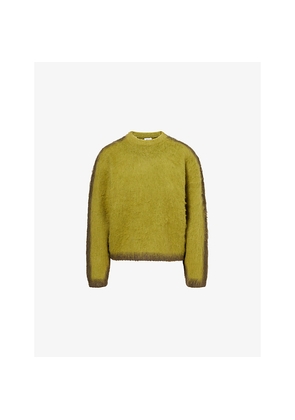 Womens Obey Aura Brushed-Knit Wool-Blend Jumper