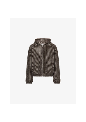 Mens Our Legacy Level Ribbed Wool Hoodie